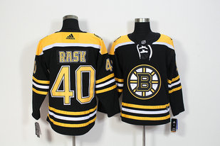 Bruins 40 Tuukka Rask Black Adidas Jerseys