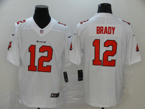Buccaneers 12 Tom Brady White Vapor Untouchable Limited Jersey