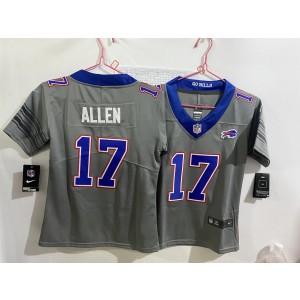 Buffalo Bills 17 Josh Allen Gray 2026 Nickel City Vapor Limited Youth Jersey Buffalo Bills 17 Josh Allen Gray 2026 Nickel City Vapor Limited Youth Jersey
