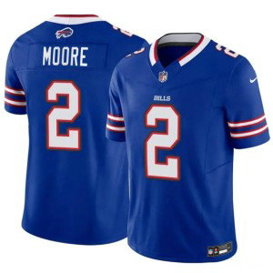 Buffalo Bills 2 D.J. Moore Blue 2026 F.U.S.E. Vapor Limited Men Jersey