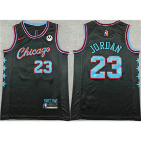 Bulls 23 Michael Jordan Black 2025-26 City Edition Men Jersey