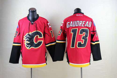Calgary Flames #13 Johnny Gaudreau Red Jersey