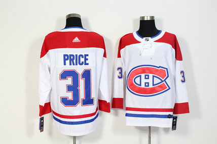 Canadiens 31 Carey Price White Adidas Jersey