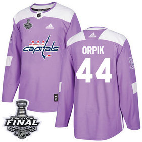 Capitals #44 Brooks Orpik Purple Authentic Fights Cancer 2018 Stanley Cup Final Stitched NHL Adidas Jersey
