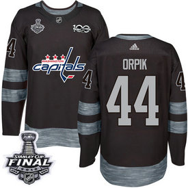 Capitals #44 Brooks OrpikBlack 1917-2017 100th Anniversary 2018 Stanley Cup Final Stitched NHL Adidas Jersey