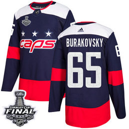 Capitals #65 Andre Burakovsky Navy Authentic 2018 Stadium Series Stanley Cup Final Stitched NHL Adidas Jersey