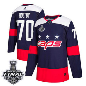 Capitals #70 Braden Holtby Navy Authentic 2018 Stadium Series Stanley Cup Final Stitched NHL Adidas Jersey