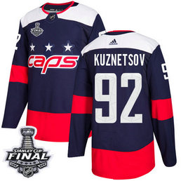 Capitals #92 Evgeny Kuznetsov Navy Authentic 2018 Stadium Series Stanley Cup Final Stitched NHL Adidas Jersey