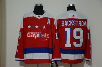 Capitals 19 Nicklas Backstrom Red Alternate Adidas Jersey