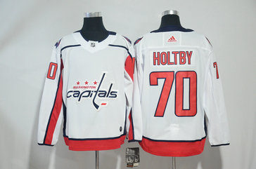 Capitals 70 Braden Holtby White Adidas Jersey