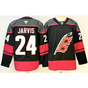Carolina Hurricanes 24 Jarvis Black New Men Jersey