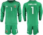 Cheap Argentina #1 Caballero Green Long Sleeves Goalkeeper Soccer Country Jersey