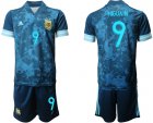 Cheap Men 2020-2021 Season National team Argentina away blue 9 Soccer Jersey