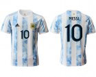 Cheap Men 2020-2021 Season National team Argentina home aaa version white 10 Soccer Jersey1