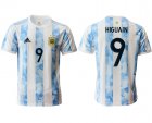 Cheap Men 2020-2021 Season National team Argentina home aaa version white 9 Soccer Jersey
