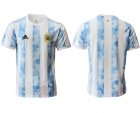 Cheap Men 2020-2021 Season National team Argentina home aaa version white Soccer Jersey1