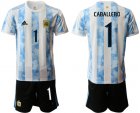 Cheap Men 2020-2021 Season National team Argentina home white 1 Soccer Jersey
