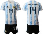 Cheap Men 2020-2021 Season National team Argentina home white 14 Soccer Jersey