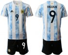 Cheap Men 2020-2021 Season National team Argentina home white 9 Soccer Jersey