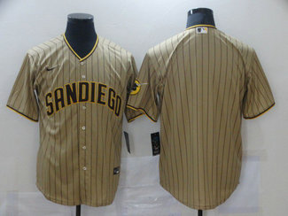 Cheap Men San Diego Padres Blank brown stripe Game Nike MLB Jerseys