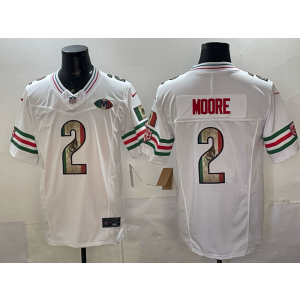 Chicago Bears 2 Moore White Mexico F.U.S.E. Vapor Limited Men Jersey with VMH Patch