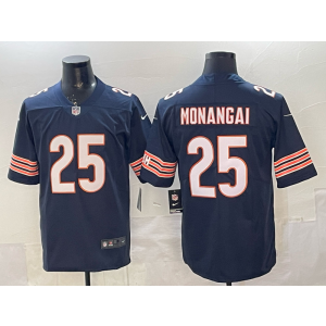 Chicago Bears 25 Monangai Navy Vapor Limited Men Jersey