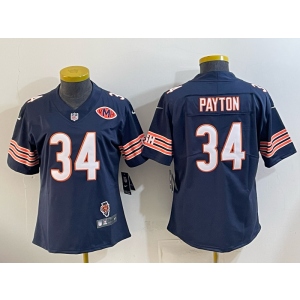 Chicago Bears 34 Payton Blue Vapor Limited Women Jersey with VMH Patch Chicago Bears 34 Payton Blue Vapor Limited Women Jersey with VMH Patch