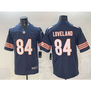 Chicago Bears 84 Colston Loveland Navy Vapor Limited Men Jersey