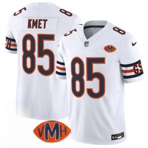 Chicago Bears 85 Cole Kmet White F.U.S.E. Vapor Limited Men Jersey with VMH Patch