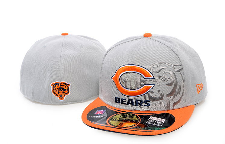 Chicago Bears fitted caps grey 60
