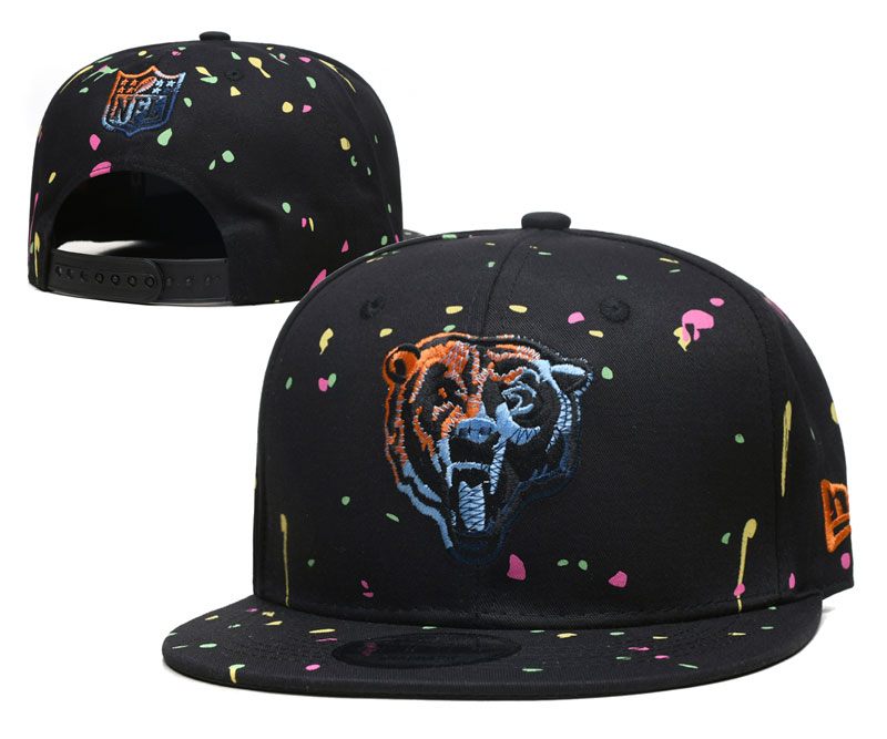 Chicago Bears snapbacks black nt 10