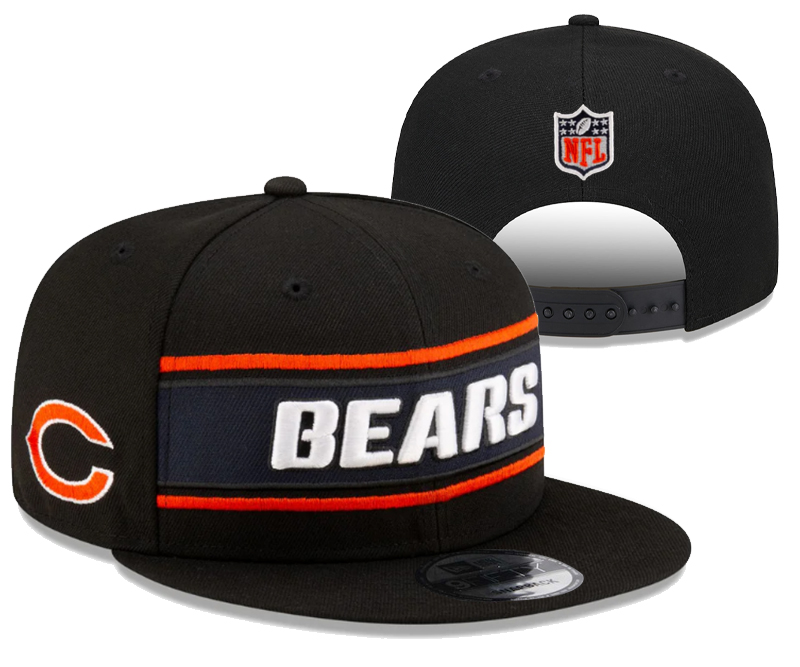 Chicago Bears snapbacks black nt