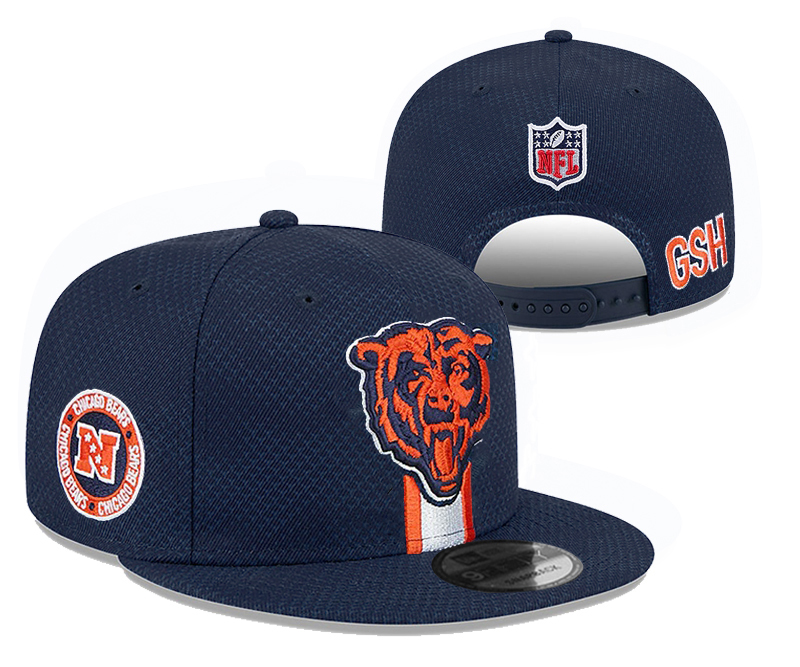 Chicago Bears snapbacks black nt 3