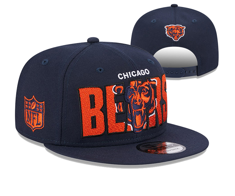 Chicago Bears snapbacks black nt 4