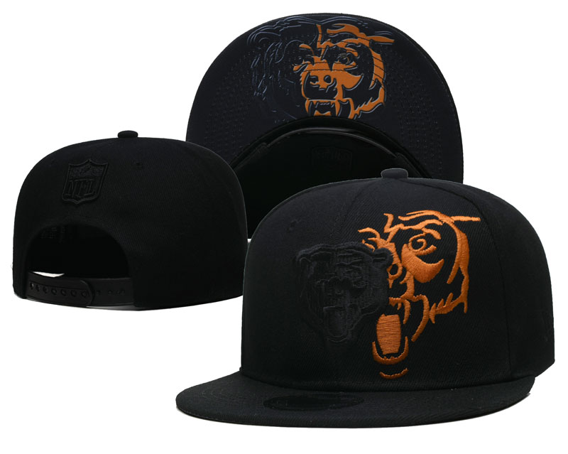 Chicago Bears snapbacks black nt 7