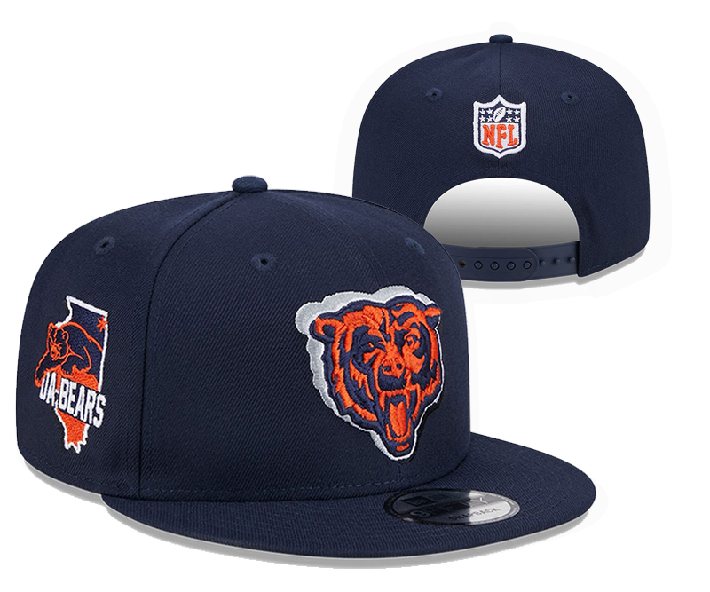 Chicago Bears snapbacks black tx 2