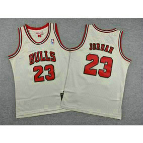 Chicago Bulls 23 Jordan Cream Youth Jersey Chicago Bulls 23 Jordan Cream Youth Jersey