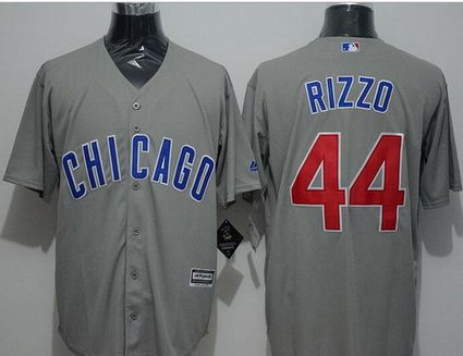Chicago Cubs #44 Anthony Rizzo Grey New Cool Base Stitched MLB Jersey