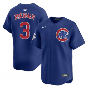 Chicago Cubs Alex Bregman Blue Cool Base Men Jersey