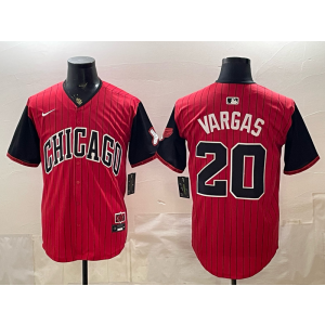 Chicago White Sox 20 Vargas Red City Cool Base Men Jersey Chicago White Sox 20 Vargas Red City Cool Base Men Jersey