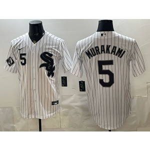 Chicago White Sox 5 Murakami White Cool Base Men Jersey