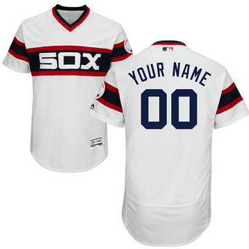 Chicago White Sox White Cooperstown Collection Men's Flexbase Customized Jersey