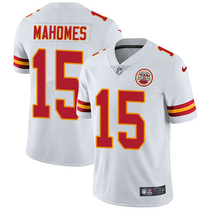 Chiefs #15 Patrick Mahomes White Men's Stitched Football Vapor Untouchable Limited Jersey