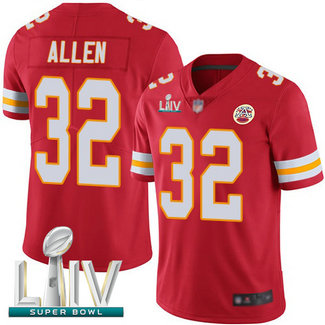 Chiefs #32 Marcus Allen Red Team Color Super Bowl LIV Bound Men's Stitched Football Vapor Untouchable Limited Jersey