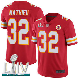 Chiefs #32 Tyrann Mathieu Red Team Color Super Bowl LIV Bound Men's Stitched Football Vapor Untouchable Limited Jersey