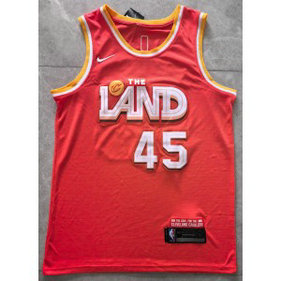 Cleveland Cavaliers 45 Donovan Mitchell Red Men Jersey