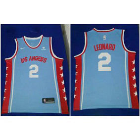 Clippers 2 Kawhi Leonard Light Blue Nike Swingman Jersey