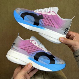 Cloudboom Strike Blue Pink Shoes