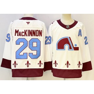 Colorado Avalanche 29 Nathan MacKinnon White New Men Jersey