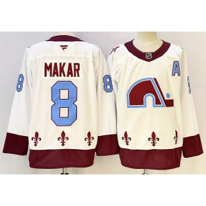 Colorado Avalanche 8 Cale Makar White New Men Jersey